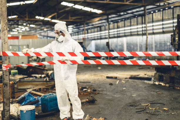 Professional Biohazard Cleanup technician working in Dixon, CA